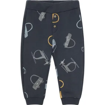 MAYORAL chlapecké tepláky potisk stroje tm. modrá vel. 92 cm