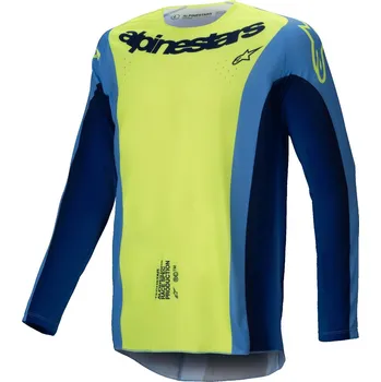 Moto dres Motokrosový dres Alpinestars Techstar Melt fluo žluto-modrý XL