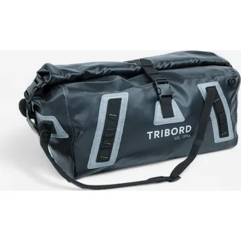 Vodácký pytel DECATHLON Vodotěsná taška Sailing 60 l ČERNÁ