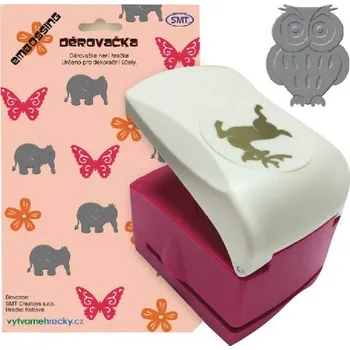 Děrovačka Creatoys Děrovačky s embosing efektem - sova