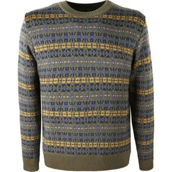 Pánský svetr Kama Merino svetr 4067 106 - tmavě zelená M