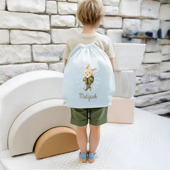 Sportovní vak TRK Vak na záda s vlastním jménem - KRÁLÍČEK Barva: Zelená