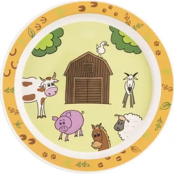 Talíř Mělký dětský talíř farma pr. 21,5 cm
