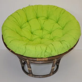 Papasan Ratanový papasan 110 cm hnědý Světle zelený melír