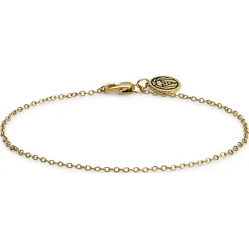 Náramek Essentials | 1,5 mm lehký kabelový řetízkový náramek zlaté barvy - Lucleon