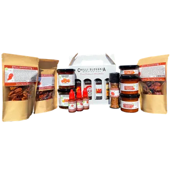 Omáčka EXTRA HOT výhodný chilli set 16-dílný