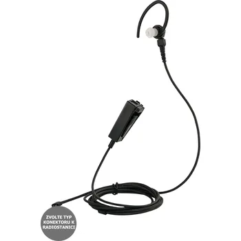 Vysílačka ForRadios RLN2031 Diskrétní sluchátko s olivkou a sponou za ucho, oddělené PTT s mikrofonem Volba KONEKTORU: pro Motorola R2, DP1400, CP140