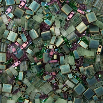 Prsten Miyuki Tila směs skleněných korálků Sherwood forest