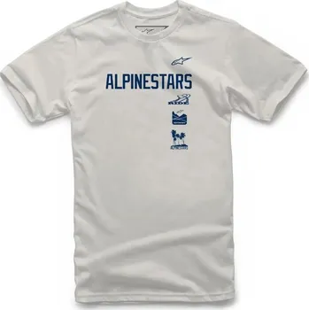 Pánské tričko Alpinestars Pánské bílé tričko STACKER TEE Alpinestars 1213-72630 20 - S