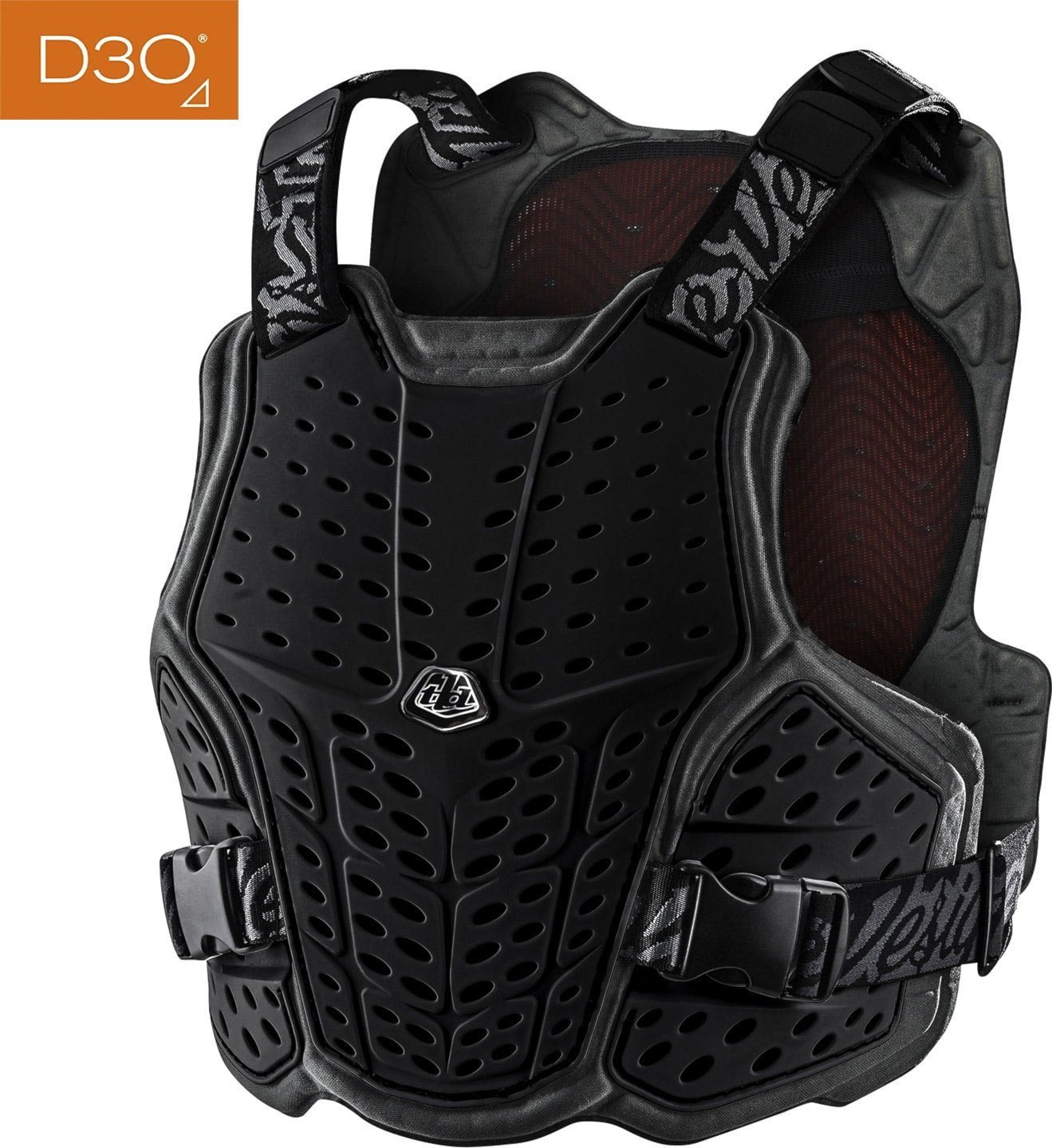 Chránič páteře na kolo Troy Lee Designs Rockfight CE Flex Chest Protector Solid black XL/XXL 2026 - Odesíláme do 24 hodin