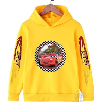Chlapecký svetr Dětská mikina CARS Lightning McQueen (mix barev) potisk 2 Barva: Žlutá, Velikost: 130