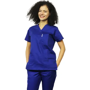 Zdravotnický oděv Námořnicky modrá zdravotnická halenka - dámská | drinuniforma.cz