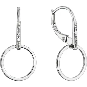 Náušnice Evolution Group s.r.o. Stříbrné náušnice visací kroužek 11539.1