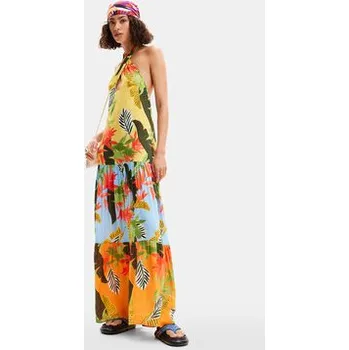 Dámské šaty Desigual Letní šaty Tropi 24SWMW08 Barevná Loose Fit M