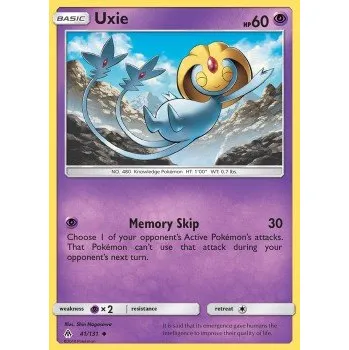 Sběratelská karetní hra Pokémon FLI 041/131 Uxie - Forbidden Light Stav: Excellent, Verze: REVERSE HOLO