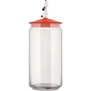 Miska pro psa Sklenice na psí pamlsky LULÀJAR 1,5 l, červená, Alessi - doprava zdarma od 2999 Kč