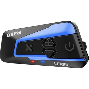 Interkom na motorku LEXIN B4FM Motocyklový Bluetooth headset, FM rádio