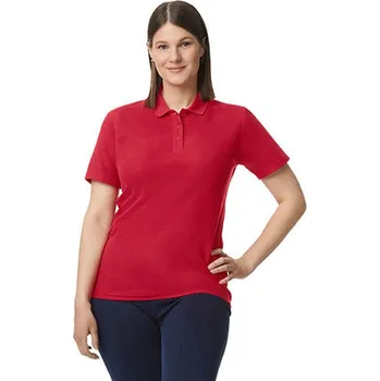 Gildan Dámská polokošile G64800L Cherry Red XXL