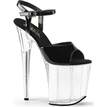 Dámské erotické boty Pleaser Flamingo-809 Blk Pat/Clr Velikost 40