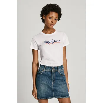 Dámské tričko Pepe Jeans Dámské tričko ENARA Barva: bílá, Velikost: XS
