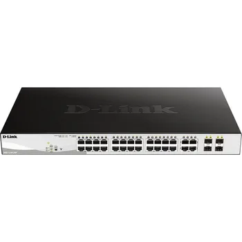 Síťový prvek D-Link DGS-1210-24P 28-port Smart PoE Switch, 24x GbE PoE+, 4x RJ45/SFP, PoE 193W