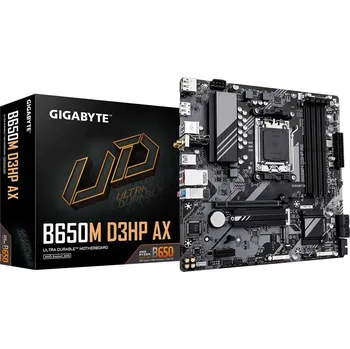 Základní deska GIGABYTE MB Sc AM5 B650M D3HP AX, AMD B650, 4xDDR5, 2xDP, 1xHDMI, WiFi, mATX