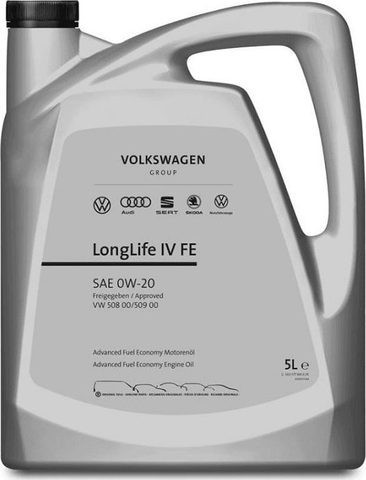 Volkswagen autodoplňky Motorový olej VAG SAE 0W-20 Longlife IV, originál Volkswagen, 5 litrů