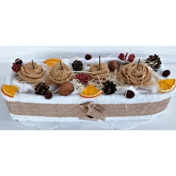 Textilní dort - svícen béžový, Veratex