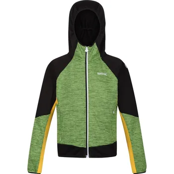 Chlapecká bunda REGATTA Dětská softshellová bunda s kapucí 3 ROKY ZELENÁ|ČERNÁ