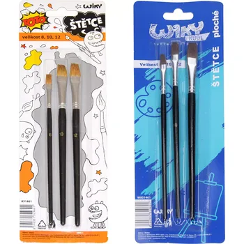 Umělecký štětec Sada štětců 3ks