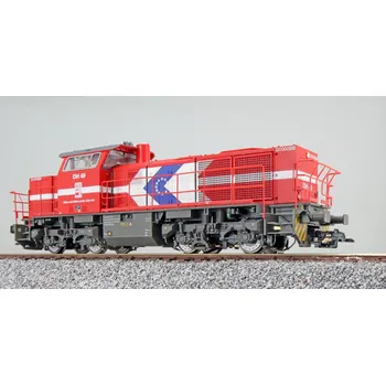 Vláček a vláčkodráha Diesellok, H0, G1000, DH 49 HGK, Verkehrsrot, Ep VI, Vorbildzustand um 2007, Sound, Rangierkupplung, DC/AC - expresní doprava