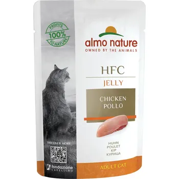 Krmivo pro kočku Almo Nature HFC Jelly - Kuřecí prsa v želé 55g (odběr 24 ks)