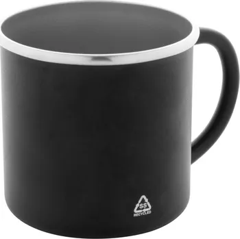Reklamní Hossa hrnek z recyklované nerezové oceli, černá