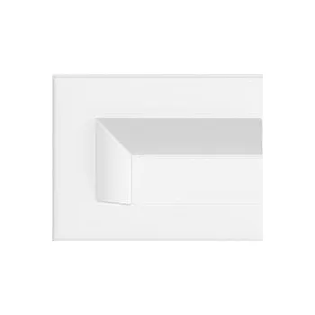 Dveřní kování Dolní štít na WC CORONA U- Bílý matný