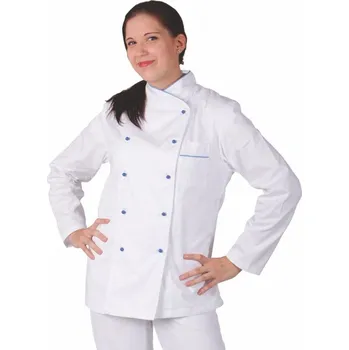 Zdravotnický oděv (0409) RONDON dámský 2-řadý,dl.rukáv - bílá - 50/170