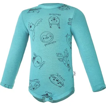 Kojenecký body Little Angel body smyk TISK Outlast® - tm.tyrkys zvířátka/tm.tyrkys Velikost: 74