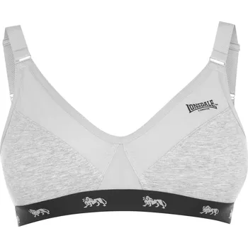 Podprsenka dámská podprsenka LONSDALE - GREY MARL - 34C (75C) (Lonsdale Crop Top Ladies)