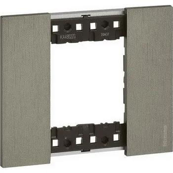vypínač LIVING NOW RÁMEČEK 2 MODULY OCEL BTICINO KA4802ZG
