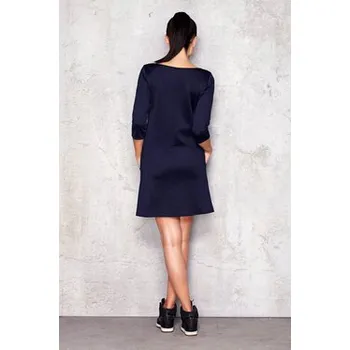 Dámské šaty Infinite You Šaty M013 Tmavomodrá Basic Fit XL