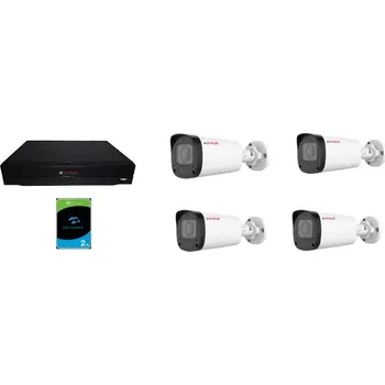Kompletní kamerový systém CP-UNS-4CAM40Z-P Sada kamerového systému 4.0 Mpix, včetně NVR s integrovaným PoE switchem a HDD 2 TB (Sada kamerového systému 4.0 Mpix, včetně NVR s integrovaným PoE switchem a HDD 2 TB)