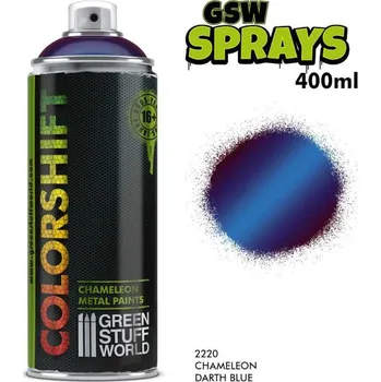 Modelářská barva Green Stuff World DARTH BLUE - Colorshift Chameleon Spray - 400ml (Green Stuff World)