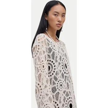 Dámské šaty Vila Každodenní šaty Simone 14108619 Béžová Regular Fit XL