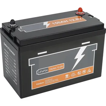 Trakční baterie Baterie LiFePO4 12,8V 150Ah, 1920Wh, Lithium-železo-fosfátová baterie, BMS, černá (Náhrada za trakční baterie, lithiová baterie, BMS, LiFePO4 baterie, solární baterie)