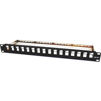 Patch panel 19" modulární patch panel LEXI-Net 16port, černý