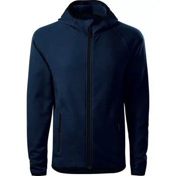Pánská mikina MALFINI Mikina DIRECT stretch fleece pánský dlouhý zip, barva Námořní modrá 02 vel. XL