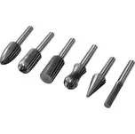 Frézy hrotové na kov HSS - 6ks - stopka 6mm YATO