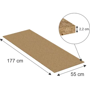 Dílenský regál Policová deska – policová výplň pro nosníky L:180cm a L:270cm Desky: Rozměry [cm]: 177 x 55