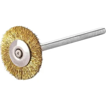 Miniaturní kulatý kartáč, mosazný drát, vlnitý, 22x0,1 mm lessmann 410523