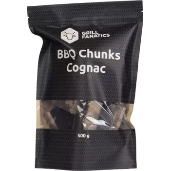 Tuhé palivo Cognac dřevěné kousky 500g Grill Fanatics
