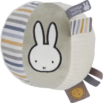 Hračka pro nejmenší Little Dutch Míček textilní králíček Miffy Fluffy Blue